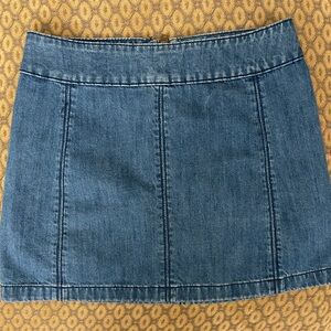 Free People Modern Femme Denim Mini Skirt Size 12